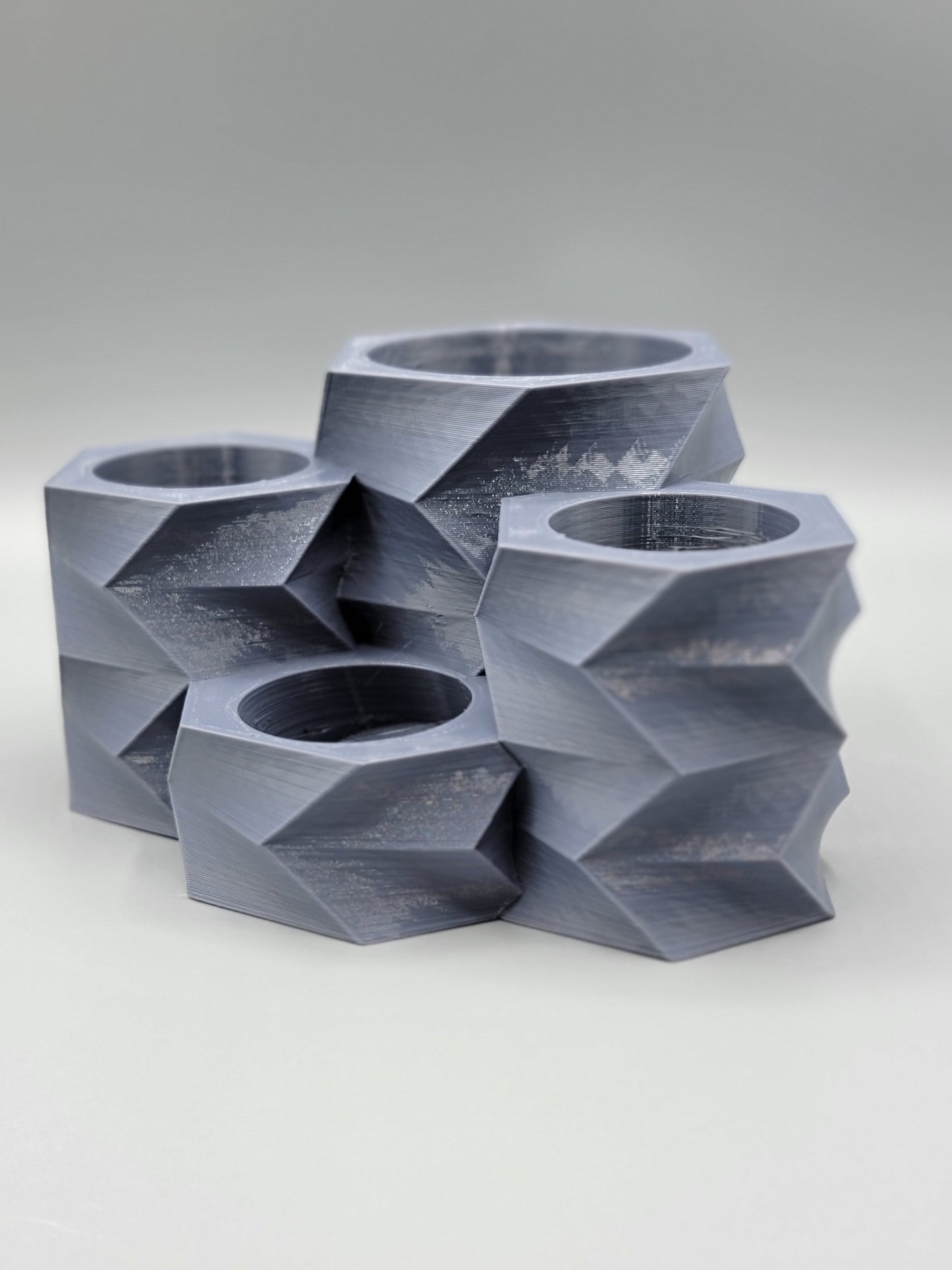 Chaotic Cluster Cups - Pebble